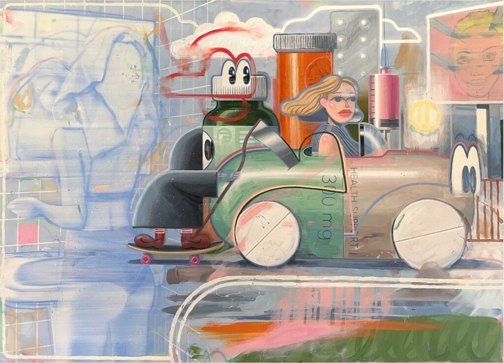 Константин Чирков. «Weird thoughts #5», 2025 — работа на выставке «Weird Thoughts (Дурные мысли)» в Reloft ART