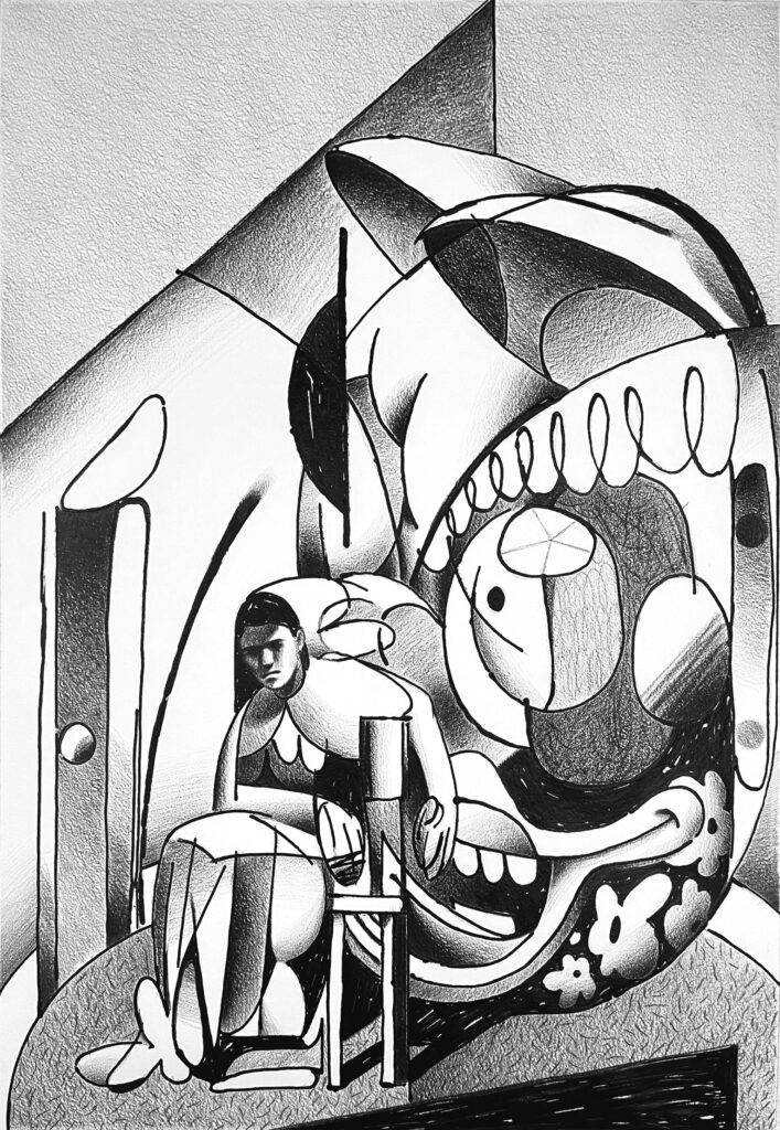 Константин Чирков. «Weird thoughts #19», 2026 — работа на выставке «Weird Thoughts (Дурные мысли)» в Reloft ART