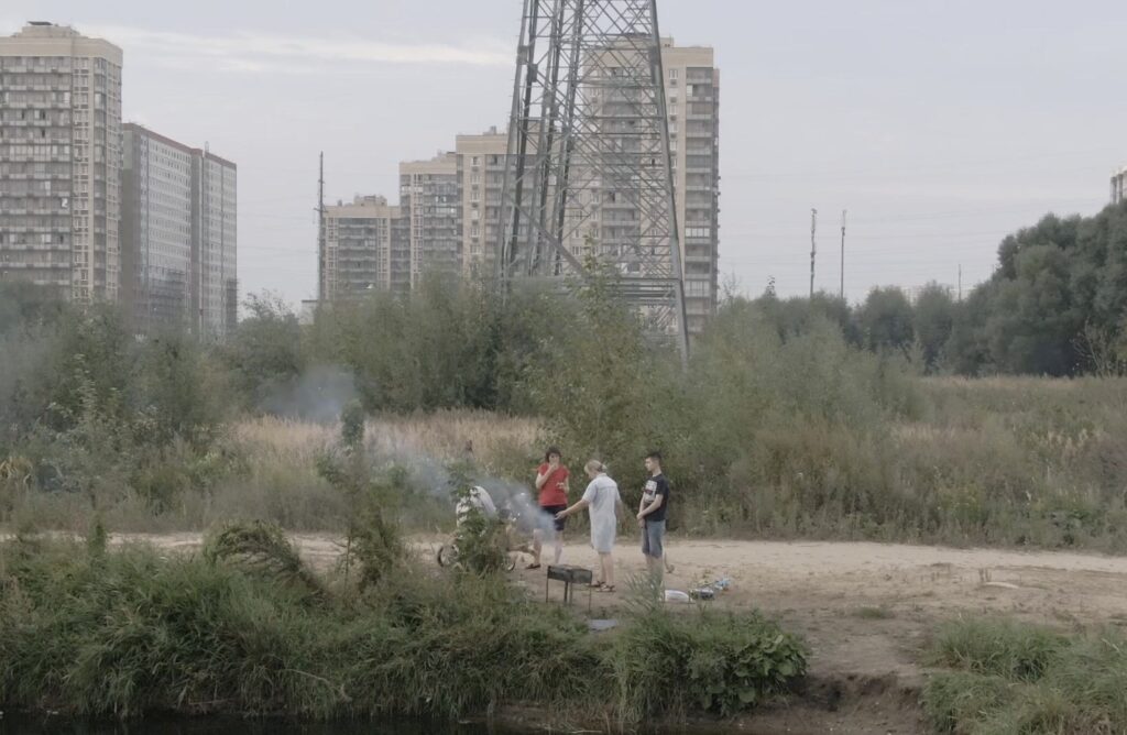 Место. Действие Кадр из видеоработы на выставке «Место. Действие» в Центре цифрового искусства «Внутри»