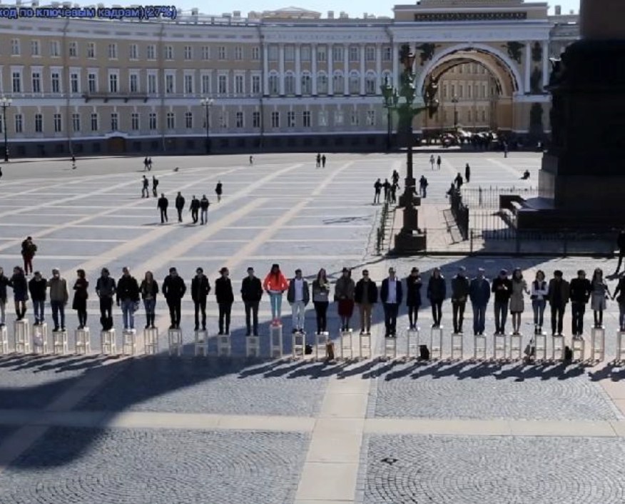 Место. Действие Кадр из видеоработы на выставке «Место. Действие» в Центре цифрового искусства «Внутри»