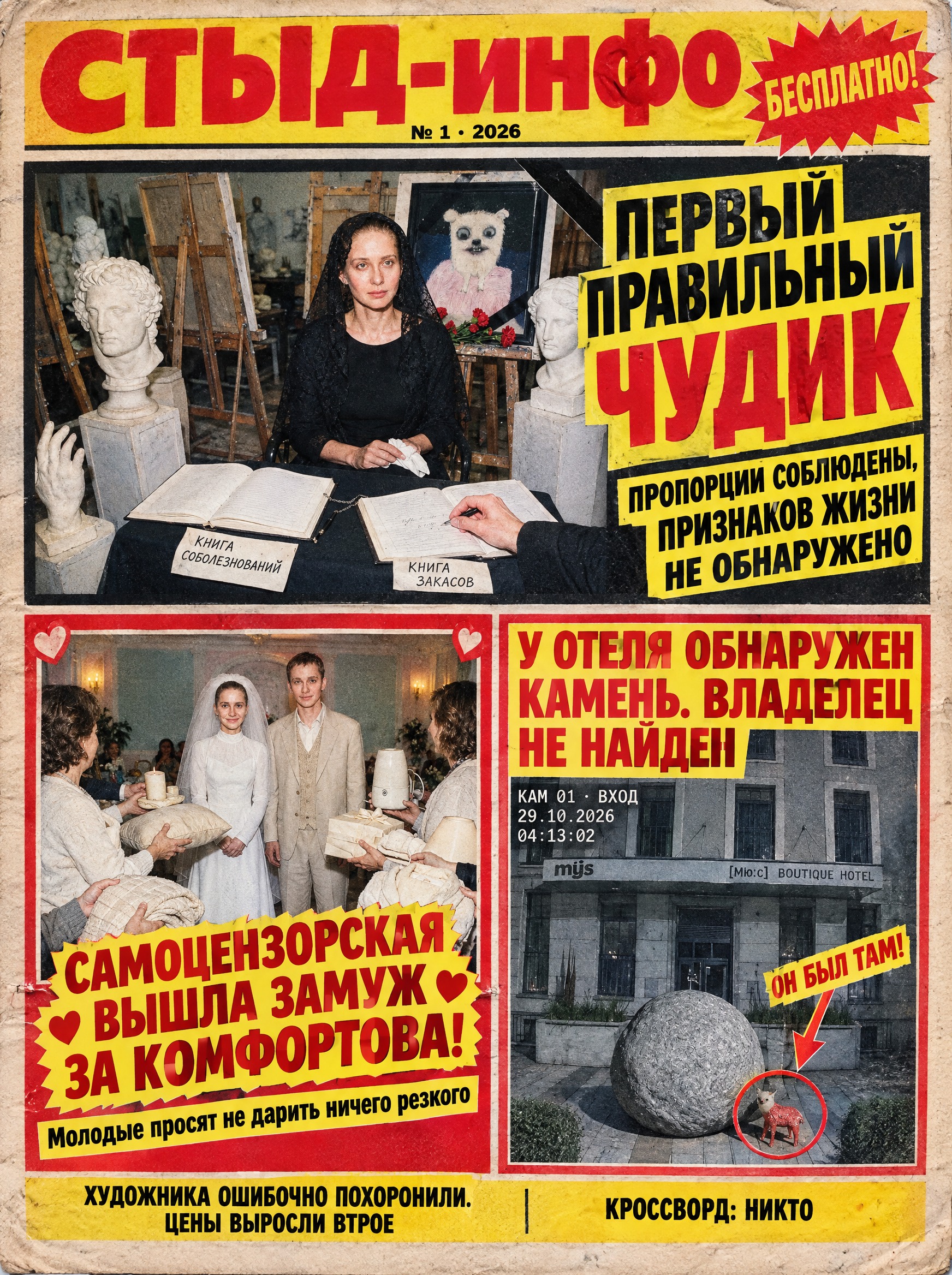 Никто не запрещал! Афиша выставки Софи Штерн «Никто не запрещал!» в MYS Boutique Hotel — обложка газеты «СТЫД-инфо»