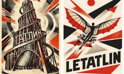 Плакаты участников выставки «ЛЕТАТЛИН» в Галерее Давыдково